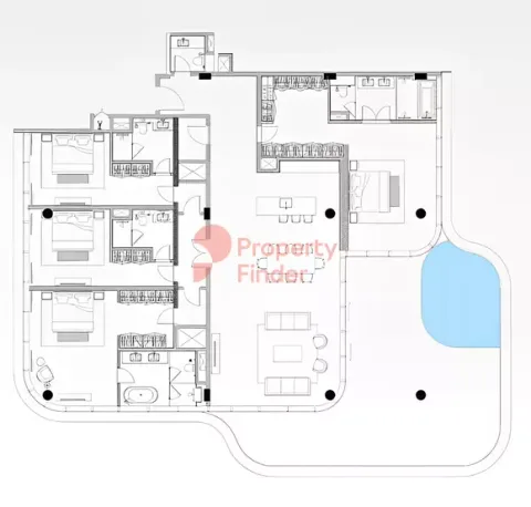 Floor plan, 4 Beds, 4,185 sq ft