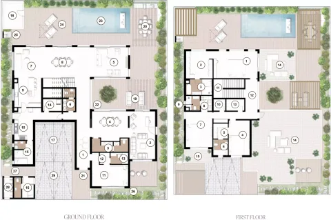 Floor plan, 4 Beds, 5,360 sq ft