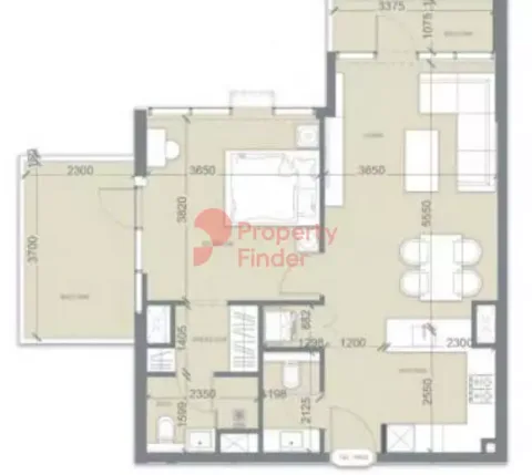 Floor plan, 1 Bed, 784 sq ft