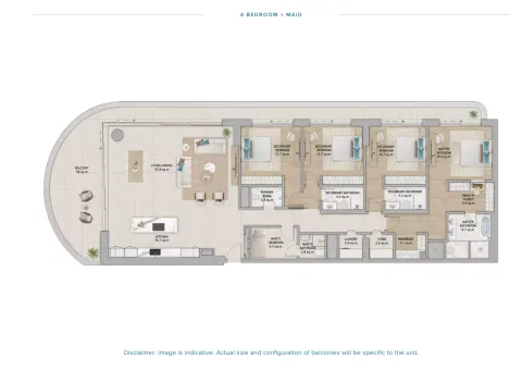 Floor plan, 4 Beds, 0 sq ft