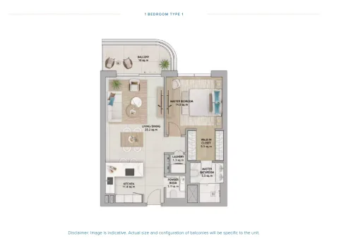 Floor plan, 1 Bed, 0 sq ft