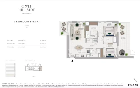 Floor plan, 2 Beds, 1,394 sq ft