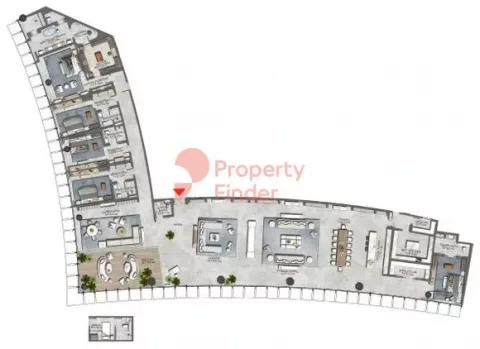 Floor plan, 5 Beds, 8,853 sq ft