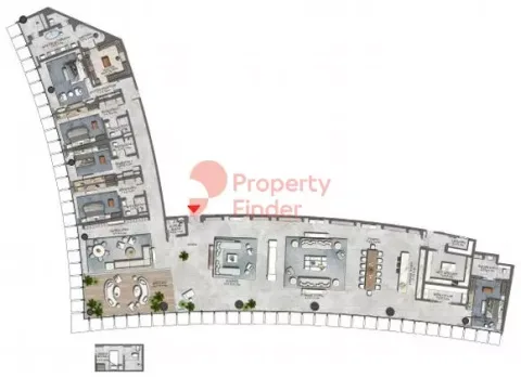 Floor plan, 5 Beds, 8,822 sq ft