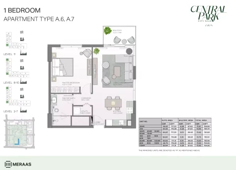 Floor plan, 1 Bed, 784 sq ft