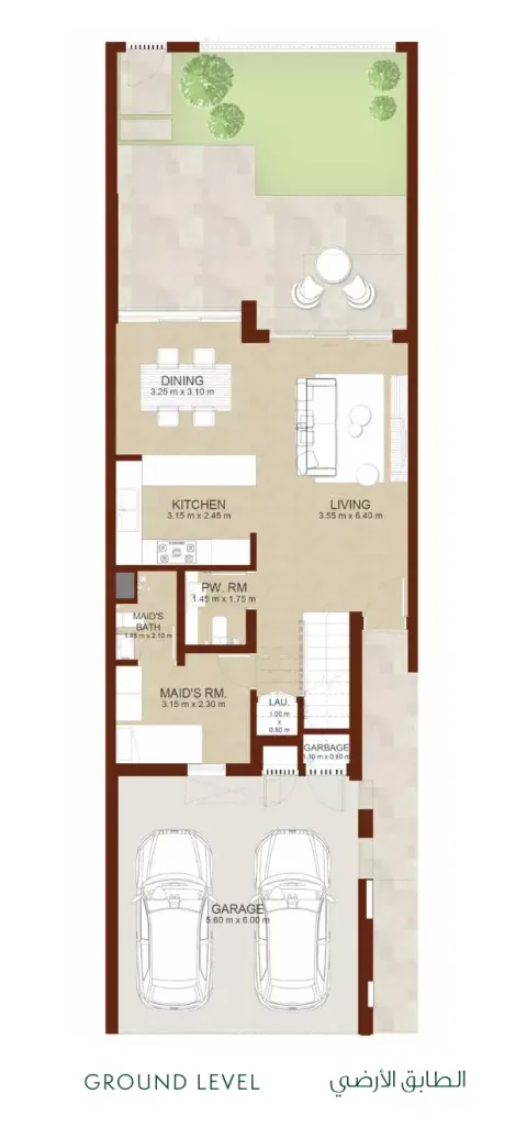 Floor plan, 3 Beds, 1,952 sq ft