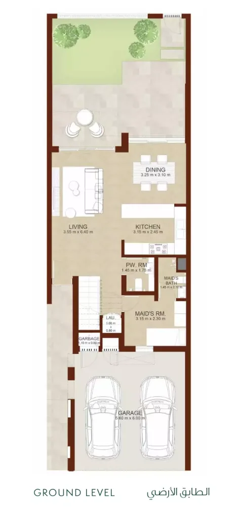 Floor plan, 3 Beds, 1,952 sq ft