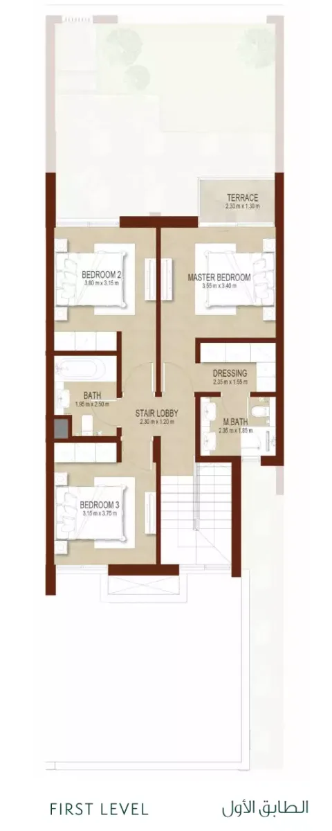 Floor plan, 3 Beds, 1,949 sq ft