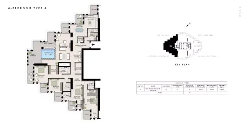 Floor plan, 4 Beds, 3,970 sq ft