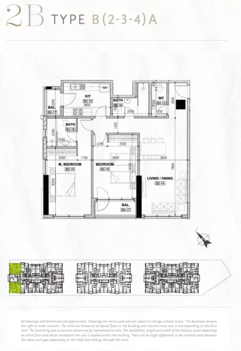 Floor plan, 2 Beds, 0 sq ft