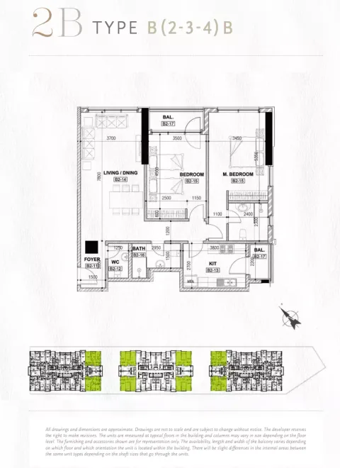 Floor plan, 2 Beds, 0 sq ft