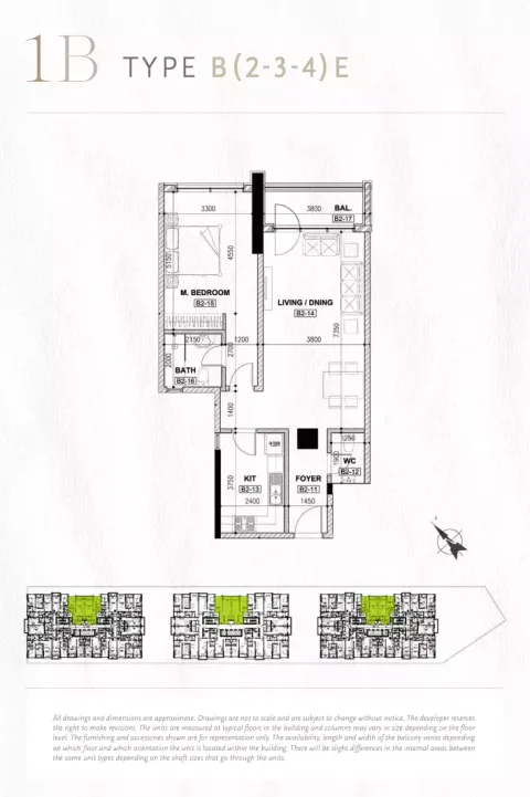 Floor plan, 1 Bed, 0 sq ft