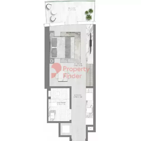 Floor plan, Studio, 0 sq ft