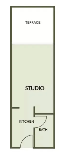 Floor plan, Studio, 389 sq ft