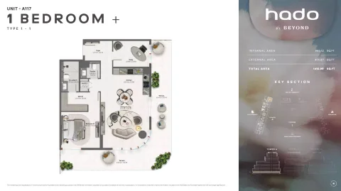 Floor plan, 1 Bed, 1,415 sq ft