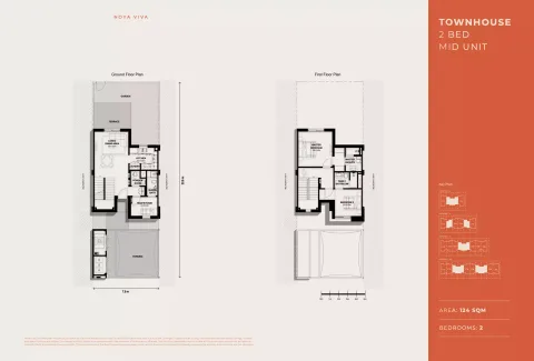 Floor plan, 2 Beds, 1,334 sq ft