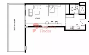Floor plan, Studio, 0 sq ft