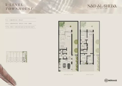 Floor plan, 3 Beds, 2,780 sq ft