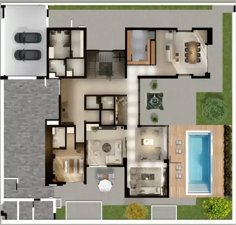 Floor plan, 6 Beds, 9,224 sq ft