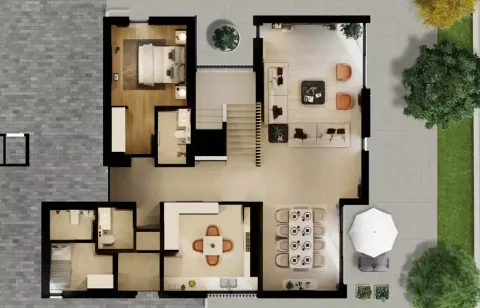 Floor plan, 5 Beds, 6,113 sq ft