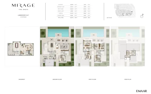 Floor plan, 6 Beds, 12,967 sq ft