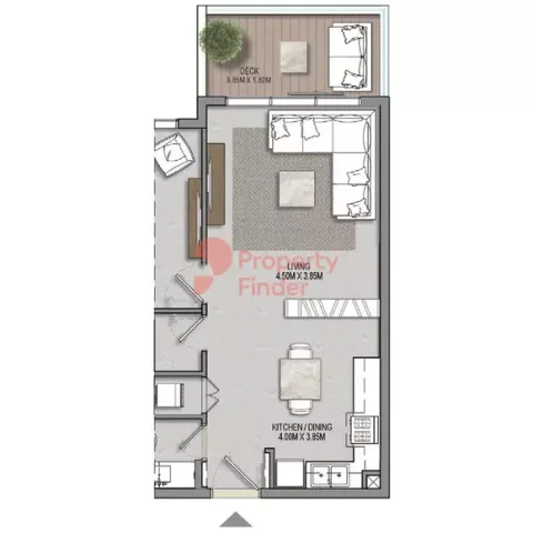 Floor plan, 1 Bed, 786 sq ft