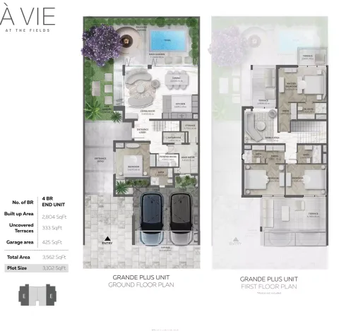 Floor plan, 4 Beds, 3,562 sq ft