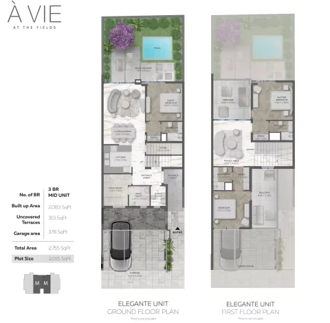 Floor plan, 3 Beds, 2,755 sq ft