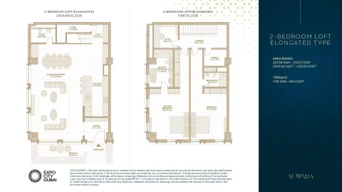 Floor plan, 2 Beds, 2,519 sq ft