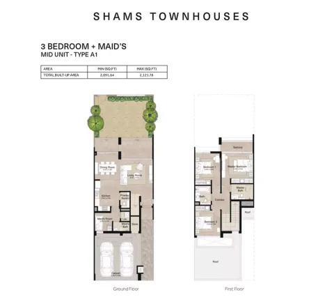 Floor plan, 3 Beds, 2,121 sq ft