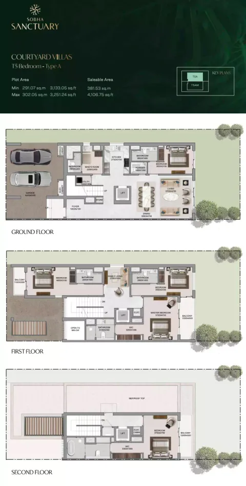 Floor plan, 5 Beds, 4,106 sq ft