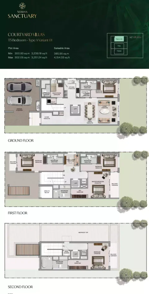 Floor plan, 5 Beds, 4,154 sq ft