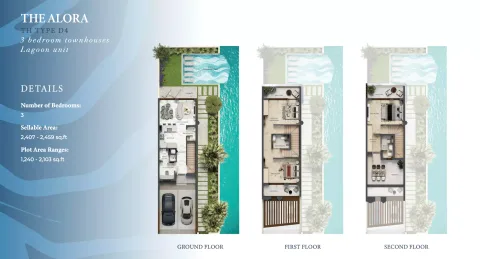 Floor plan, 3 Beds, 2,407 sq ft