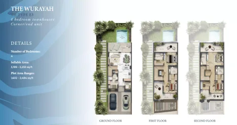 Floor plan, 4 Beds, 3,199 sq ft