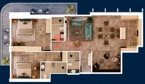 Floor plan, 2 Beds, 1,513 sq ft