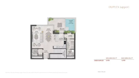 Floor plan, 3 Beds, 2,935 sq ft