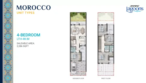 Floor plan, 4 Beds, 2,286 sq ft