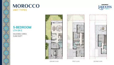 Floor plan, 5 Beds, 3,468 sq ft