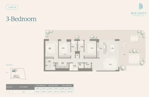 Floor plan, 3 Beds, 3,326 sq ft