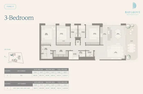 Floor plan, 3 Beds, 2,100 sq ft