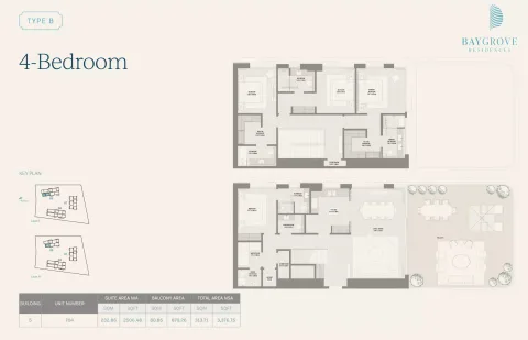 Floor plan, 4 Beds, 3,377 sq ft