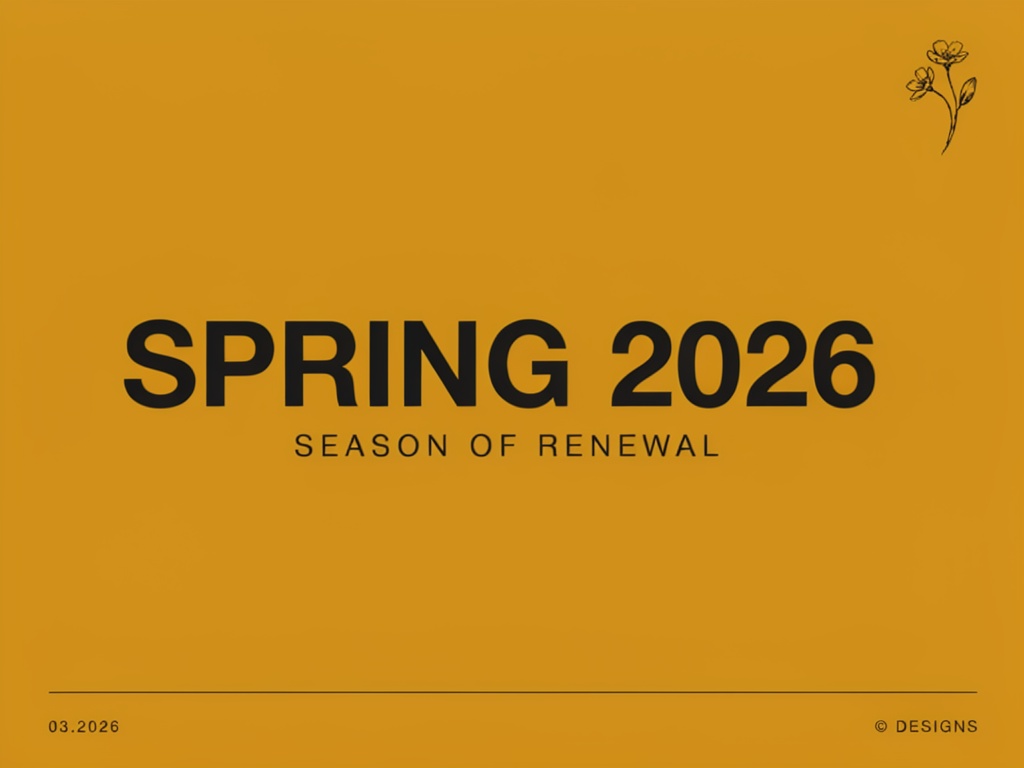 Swiss-style AI-generated Spring 2026 poster with bold typography, made with Ideogram V4 Instant on Aura AI
