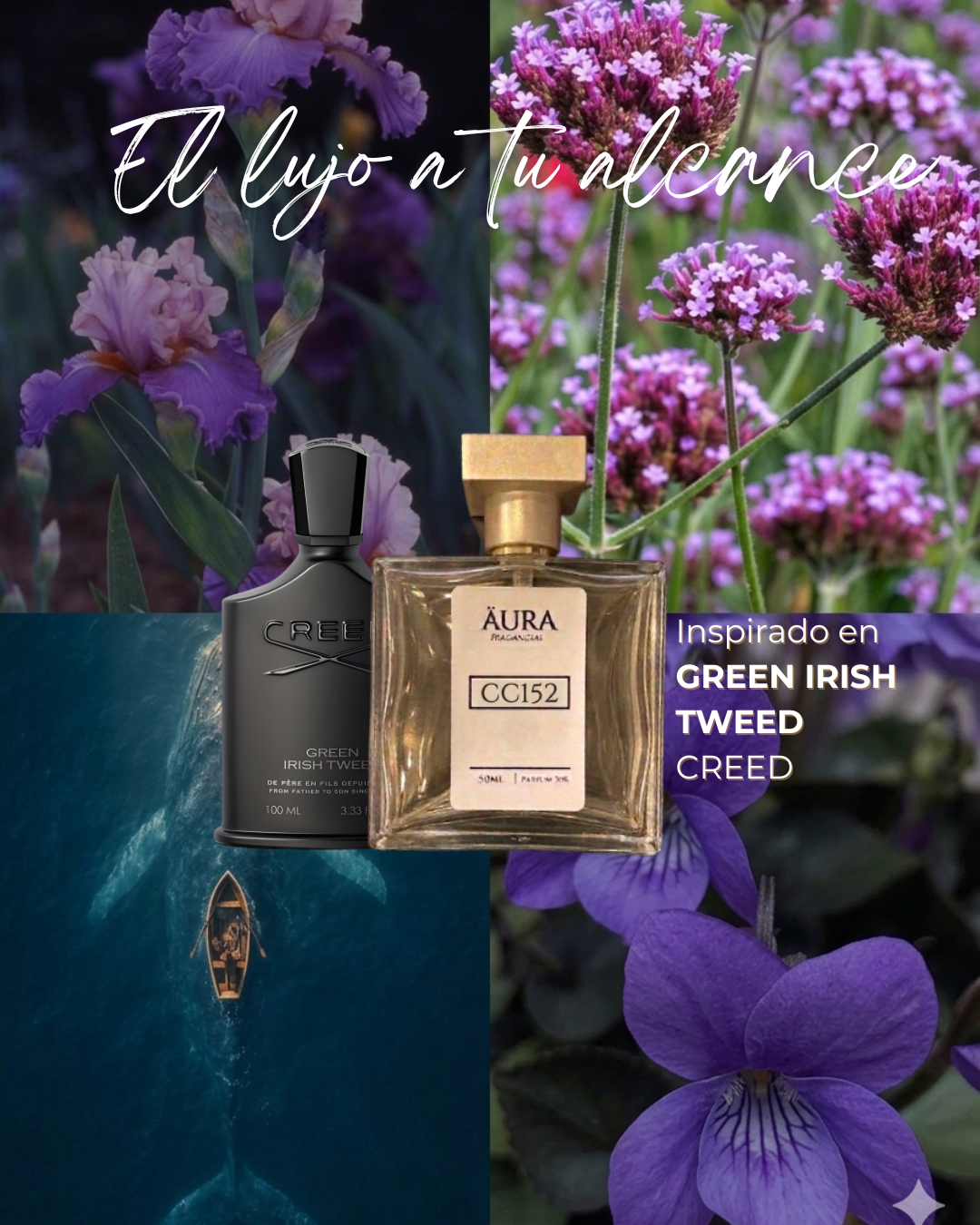 GREEN IRISH TWEED — inspiración CREED