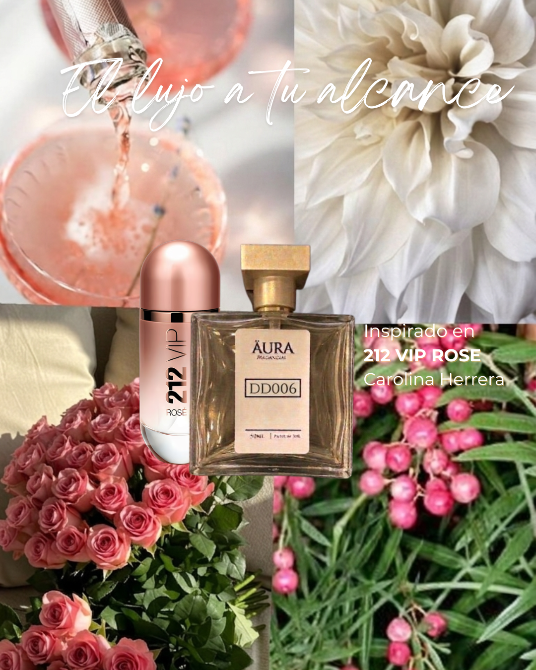 212 VIP ROSE — inspiración CAROLINA HERRERA