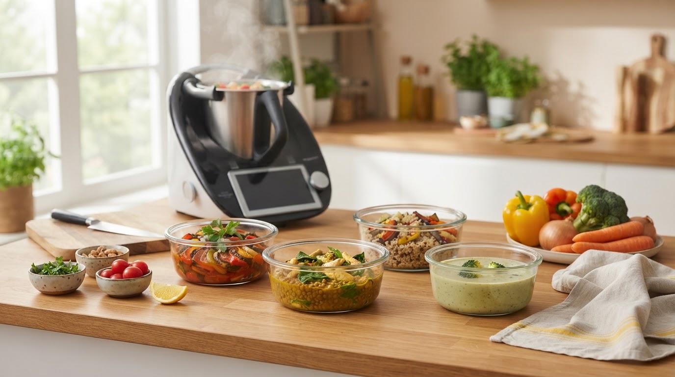 Batch Cooking Thermomix : 5 repas sains en 2 heures