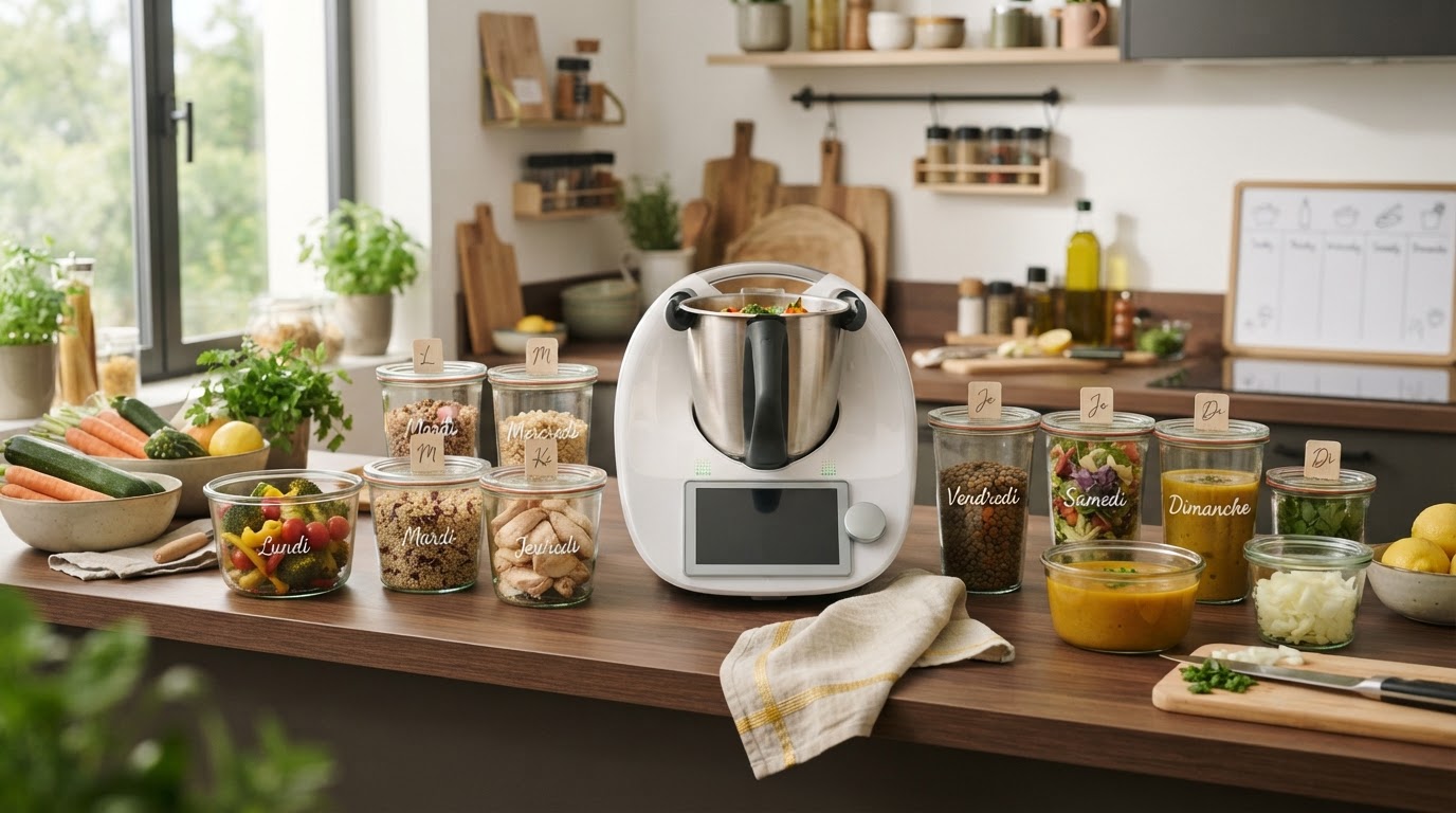 Batch cooking Thermomix : cuisinez pour la semaine en 1h