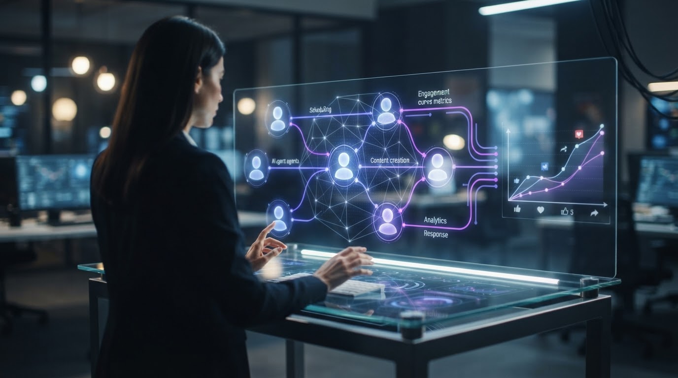 Workflow automatisation réseaux sociaux IA : le guide complet