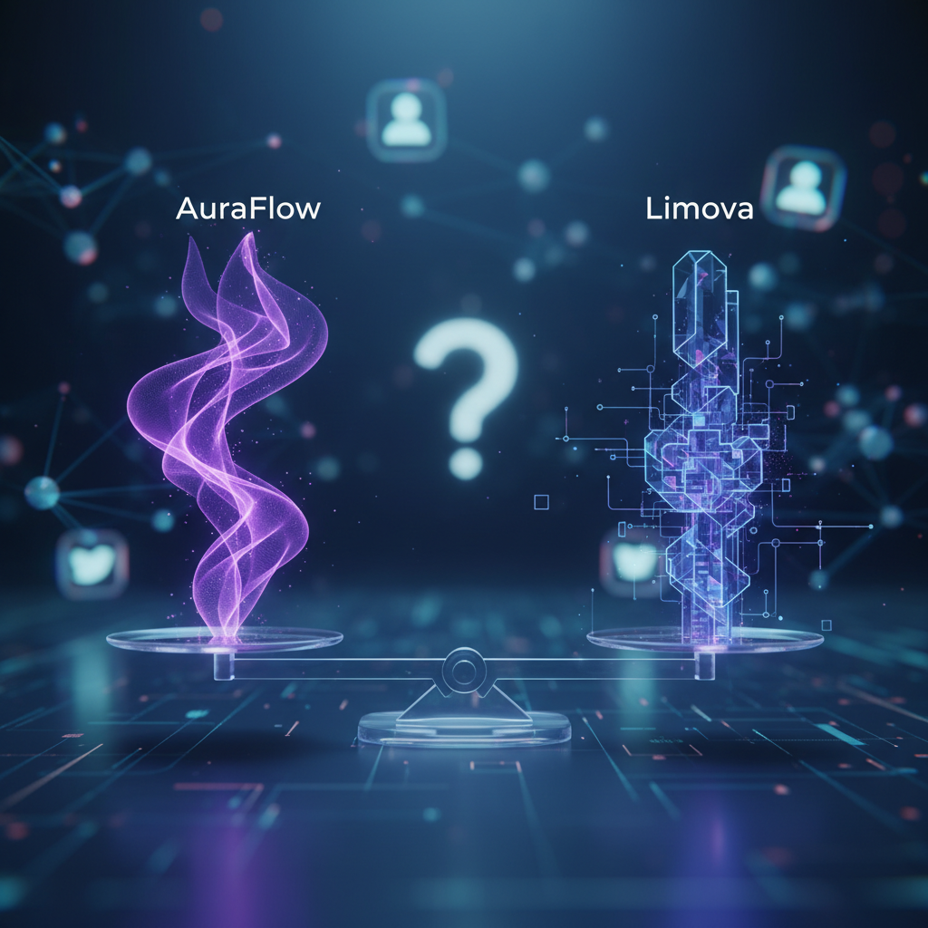 AuraFlow vs Limova : Choisir l'IA pour vos réseaux sociaux en 2026
