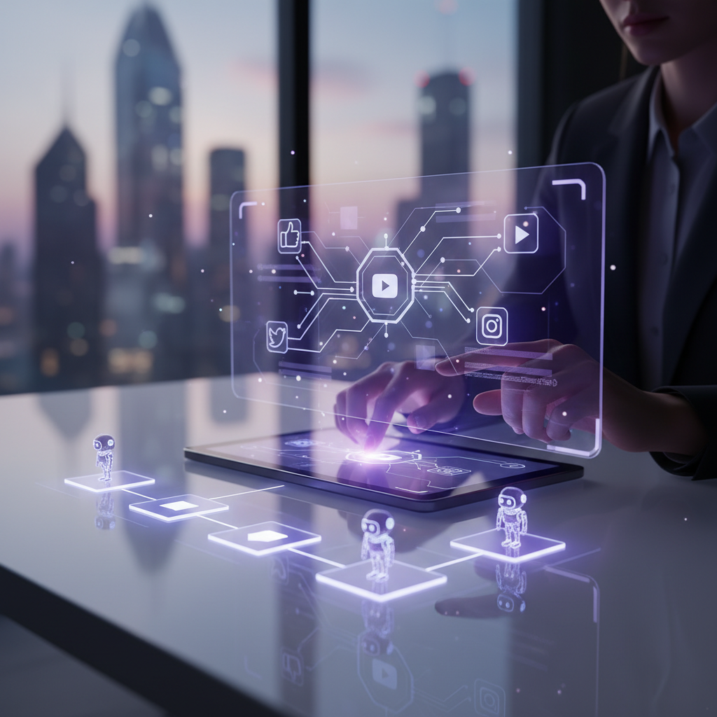 Automatiser Réseaux Sociaux avec l'IA : La Méthode 2026 par AuraFlow