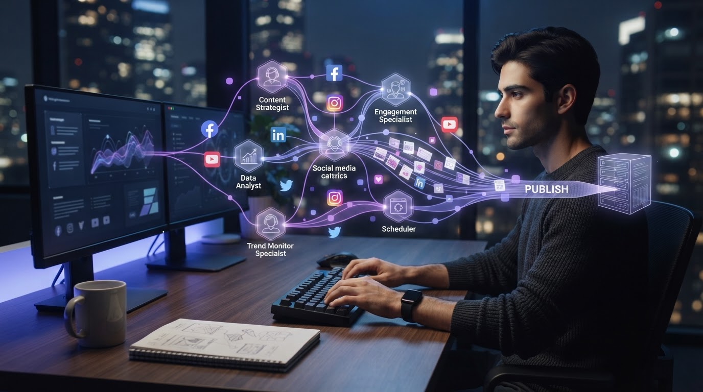 Orchestration multi-agents IA : Automatisez votre veille et création